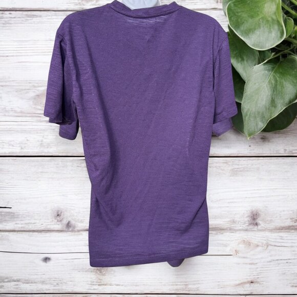 Fabletics Performance Short Sleeve Front Row Tee Purple Women’s Size Small - Picture 2 of 5